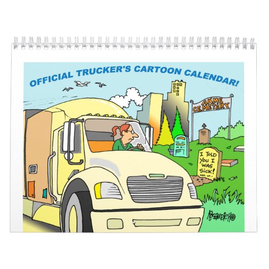 CALENDRIER DE CAMIONNAGE DE BANDE DESSINÉE (Protection)