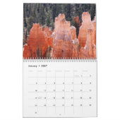 Calendrier de canyon de Bryce (Jan 2027)
