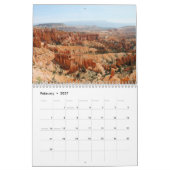 Calendrier de canyon de Bryce (Feb 2027)