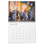 Calendrier de chat British Shorthair 2027 (Jan 2027)