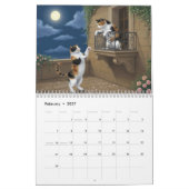 Calendrier de chat calico (Feb 2027)