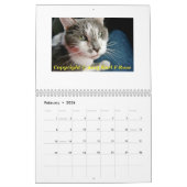 Calendrier de chat imprimé par coutume (Feb 2026)