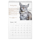 Calendrier de chat Maine Coon 2026 (Feb 2027)