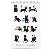 Calendrier de chat noir (Protection)