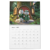 Calendrier de chat persan blanc (Mar 2027)