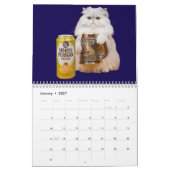 Calendrier de chat persan blanc (Jan 2027)