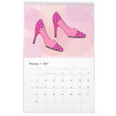 Calendrier de chaussures amusant et mignon (Feb 2027)