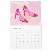 Calendrier de chaussures amusant et mignon (Feb 2026)