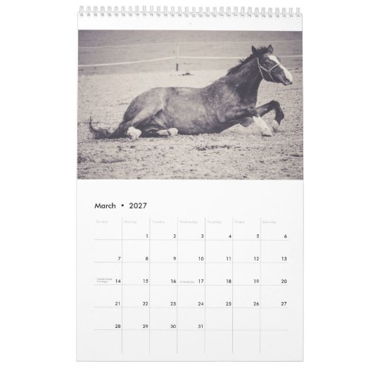 Calendrier de chevaux... (Mar 2027)