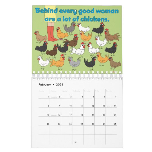 Calendrier de ChickinBoots 2016 (Feb 2026)