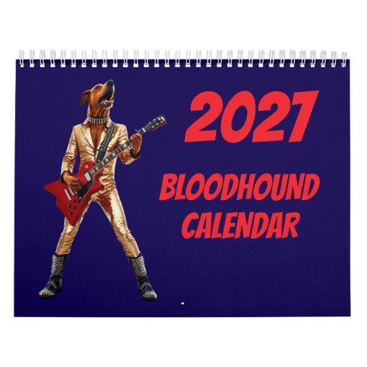 Calendrier de chien Bloodhound 2027 (Protection)