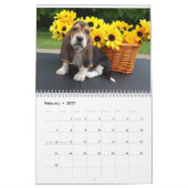 Calendrier de chien de basset (Feb 2027)