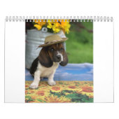 Calendrier de chien de basset comportant E (Protection)