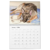 Calendrier de chien de berger allemand (Jan 2026)