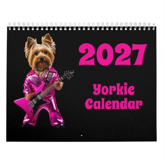 Calendrier de chien Yorkie 2027 (Protection)