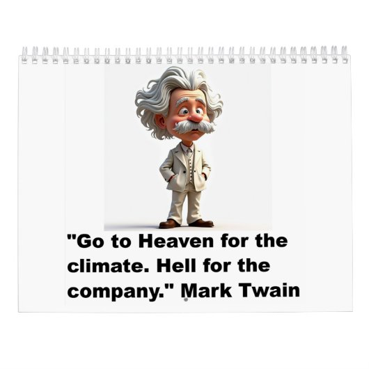 calendrier de citations de Mark Twain (Dos)