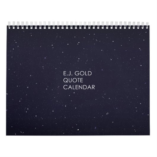 Calendrier de citations E.J. Gold (Protection)