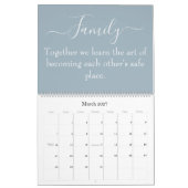 Calendrier de citations familiales 2026 (Mar 2027)