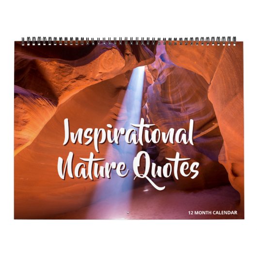 Calendrier de citations inspirantes de la nature (Protection)