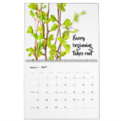 Calendrier de citations inspirantes de la nature (Mar 2027)