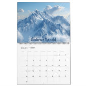 Calendrier de citations inspirantes de la nature (Jan 2027)
