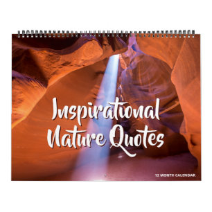 Calendrier de citations inspirantes de la nature
