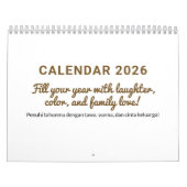 Calendrier de citations joyeuses 2026 (Protection)