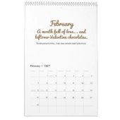 Calendrier de citations joyeuses 2026 (Feb 2027)