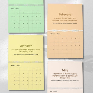 Calendrier de citations joyeuses 2026