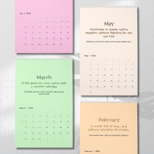 Calendrier de citations joyeuses 2026