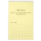 Calendrier de citations joyeuses 2026 (Jan 2027)