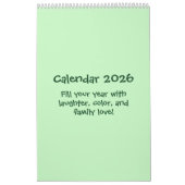Calendrier de citations joyeuses 2026 (Protection)