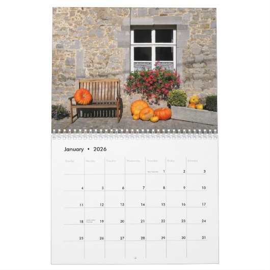 Calendrier de citrouilles (Jan 2026)