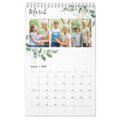 Calendrier de Collage photo Eucalyptus (Mar 2027)