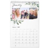 Calendrier de Collage photo Eucalyptus (Jan 2027)