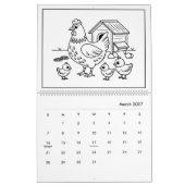 Calendrier de coloration Barnyard pour les enfants (Mar 2027)