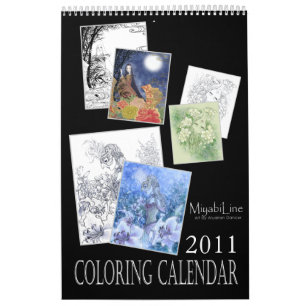 Calendrier de coloration d'imaginaire