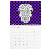 Calendrier de coloration pour adultes (Mar 2027)