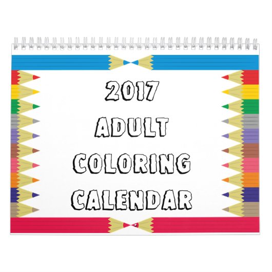 Calendrier de coloration pour adultes 2017 (Protection)