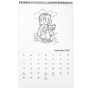 Calendrier de coloration religieuse pour les enfan