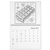 Calendrier de coloriage amusant (Feb 2027)