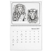 Calendrier de coloriage d'animaux Steampunk (Feb 2027)
