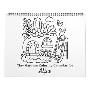Calendrier de coloriage de jardins minuscules mign
