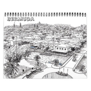 Calendrier de coloriage des Bermudes