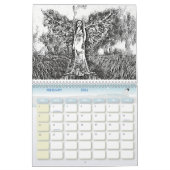 Calendrier de coloriage en niveaux de gris pour le (Feb 2026)