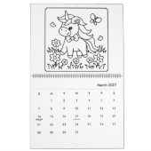 Calendrier de coloriage Licorne et Princesse (Mar 2027)