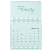 Calendrier de conception lumineux, joyeux et adora (Feb 2027)