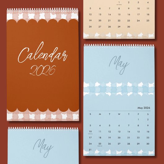 Calendrier de conception lumineux, joyeux et adora