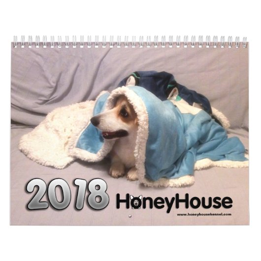 Calendrier de Corgis de HoneyHouse pour 2018 (Protection)