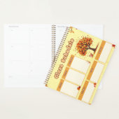 Calendrier de cours d'automne avec illustrations m (Devant avec enveloppe)